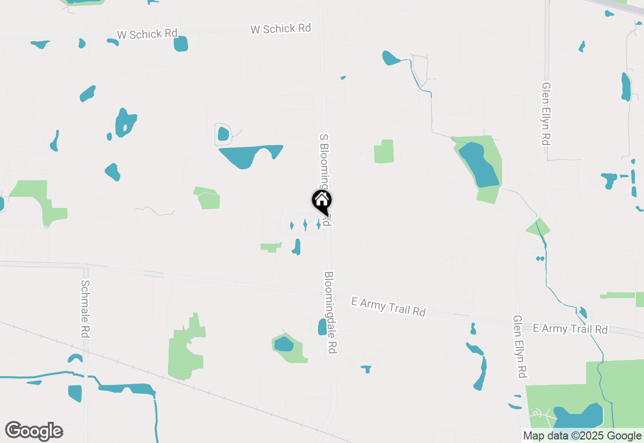 Map of 207 N Waters Edge Drive #101, Glendale Heights, IL 60139