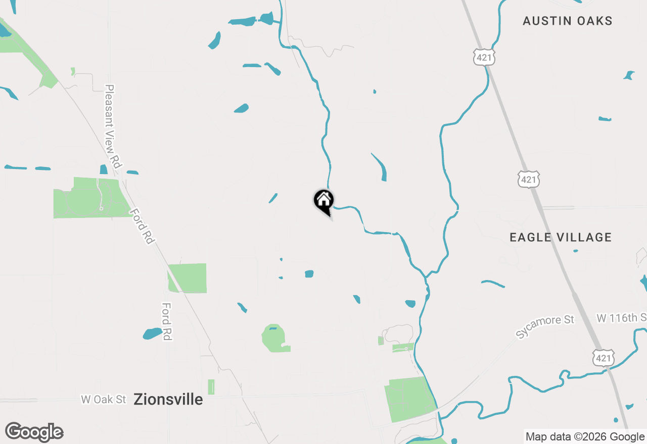 Map of (Address confidential), Zionsville, Indiana 46077