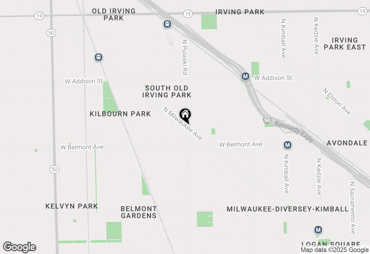 Map of 3300 N Milwaukee Avenue #205, Chicago, IL 60618