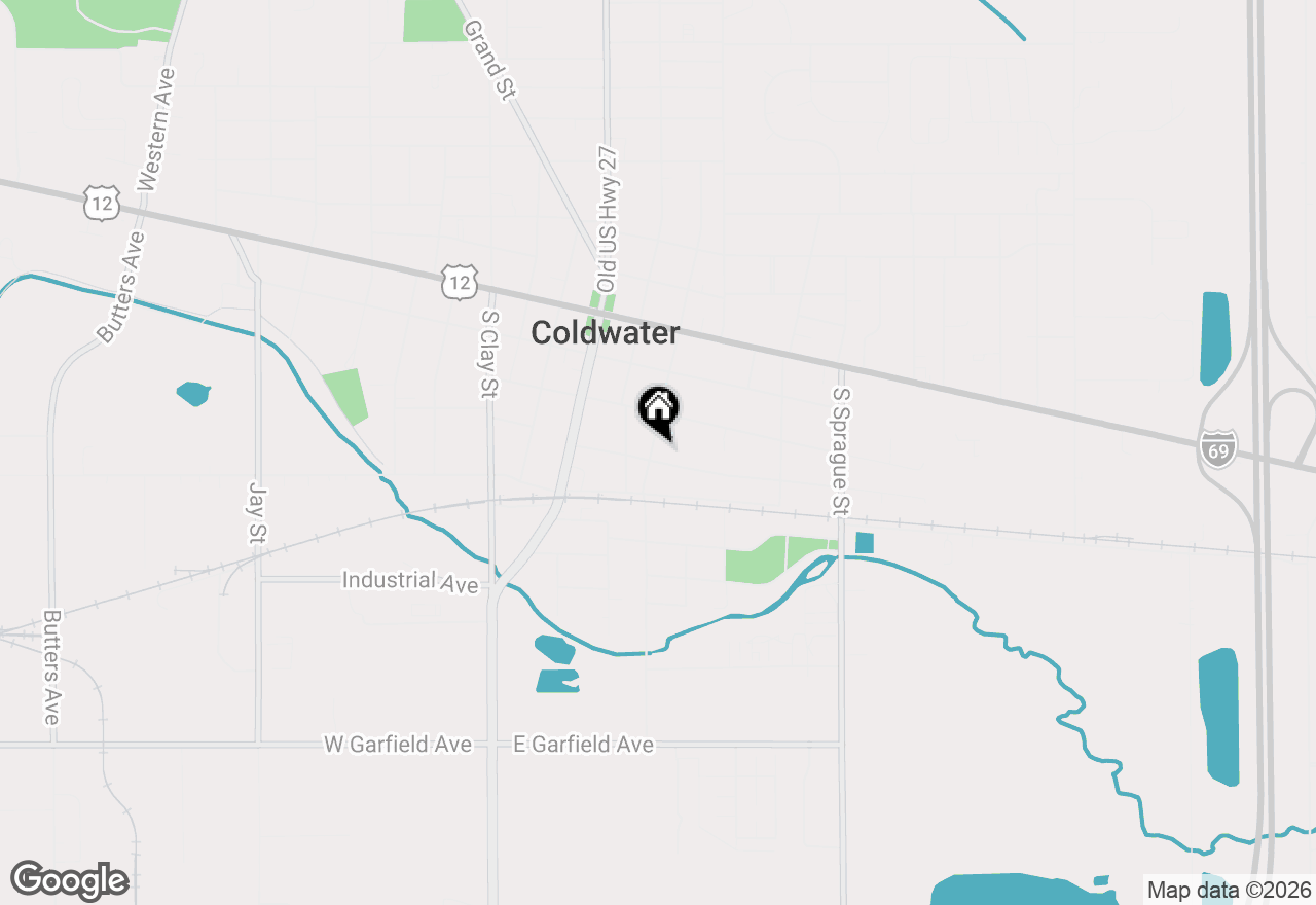 Map of 121 S Jefferson Street, Coldwater, MI 49036