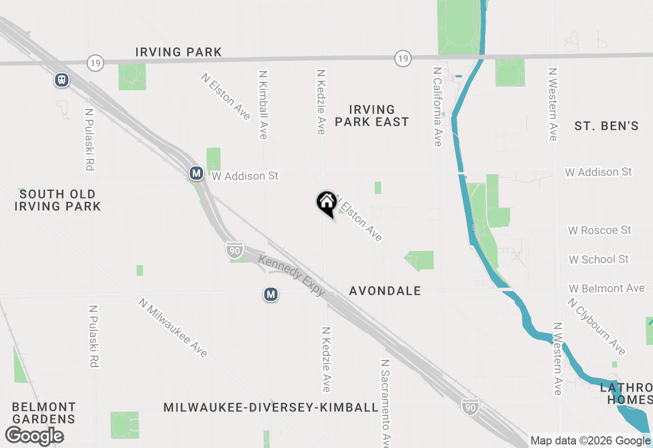 Map of 3427 N Kedzie Avenue, Chicago, IL 60618