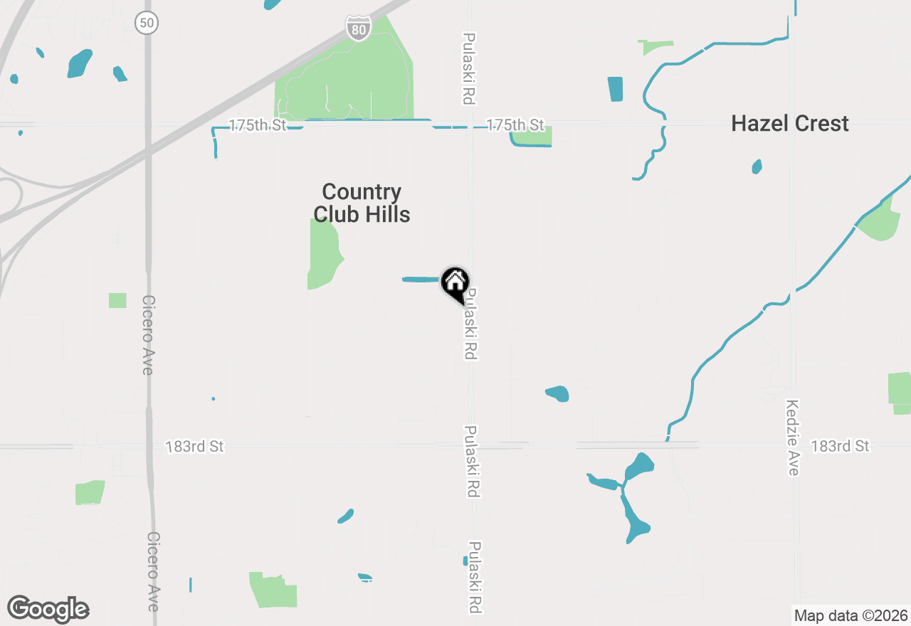 Map of 17963 Amherst Court #102, Country Club Hills, IL 60478