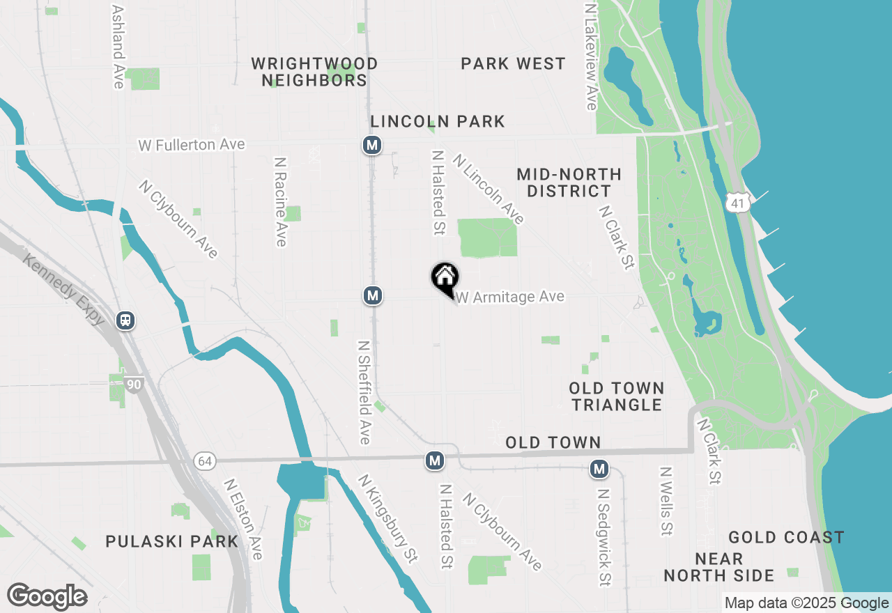 Map of 1963 N Halsted Street, Chicago, IL 60614