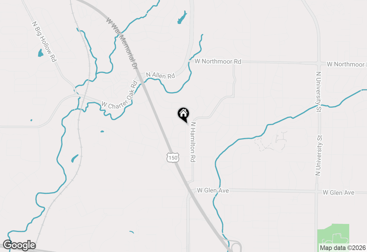 Map of 2514 W Nottingham Place, Peoria, IL 61614