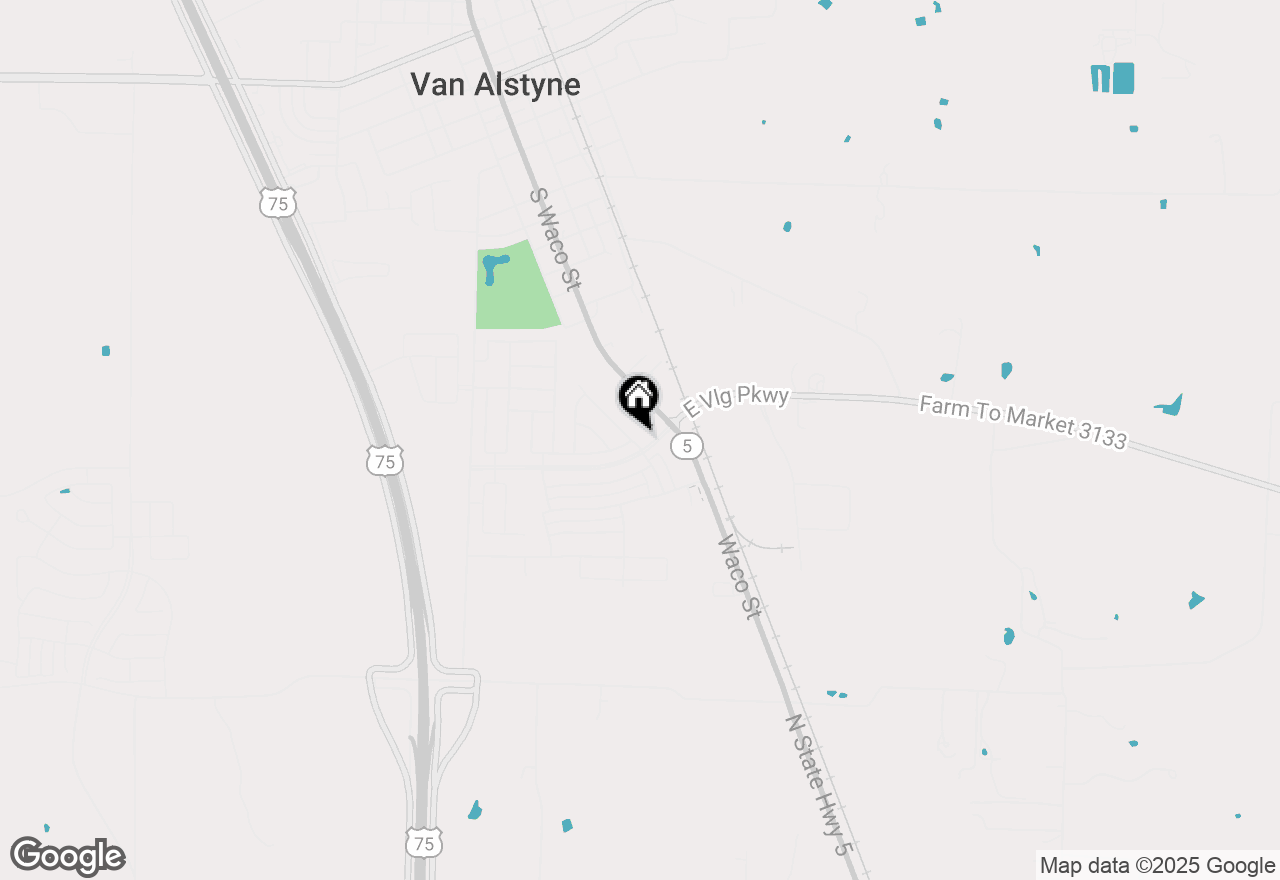 Map of 1537 San Carlos Drive, Van Alstyne, TX 75495