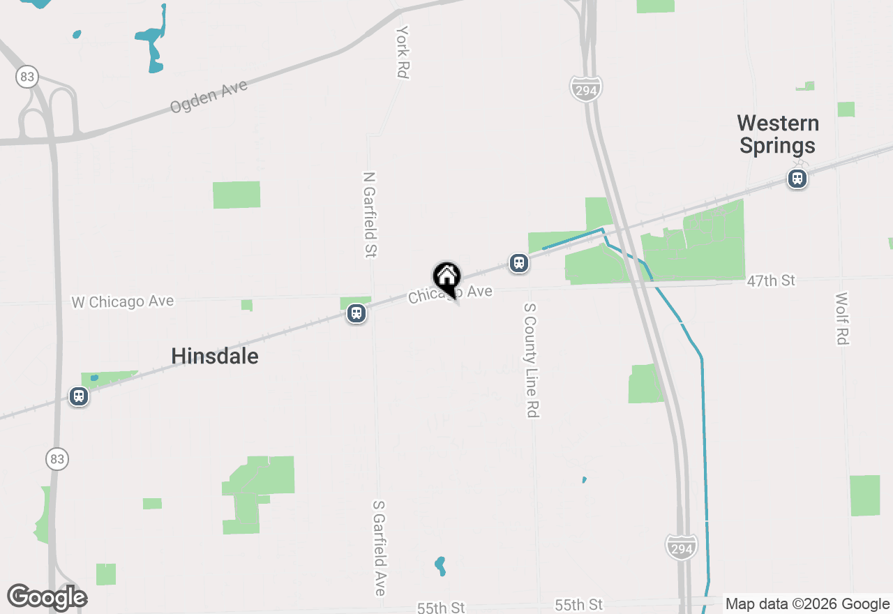Map of 18 S Elm, Hinsdale, IL 60521
