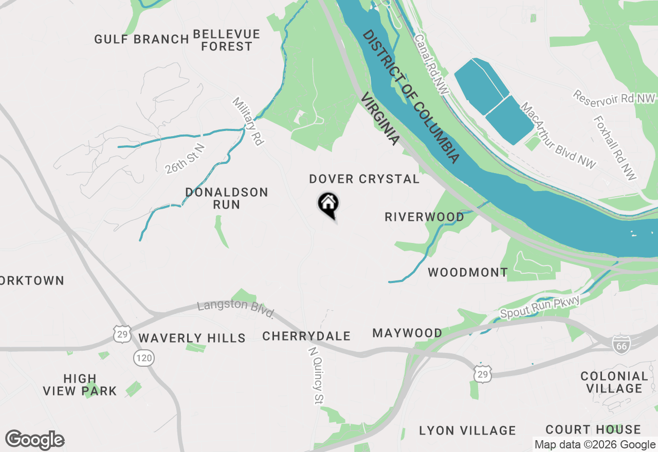 Map of 2533 N Ridgeview Road, Arlington, VA 22207