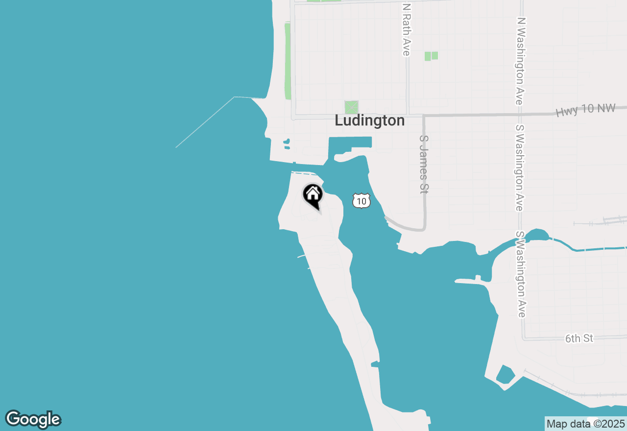 Map of 368 Harbor Drive #206, Ludington, MI 49431