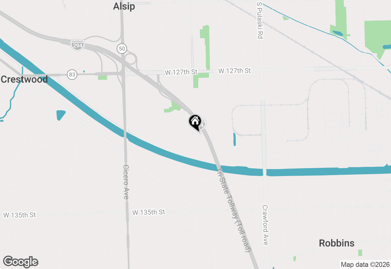 Map of 13004 S Blossom Drive, Alsip, IL 60803
