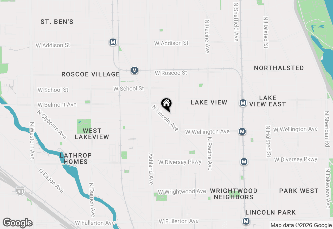 Map of 3111 N Greenview Avenue, Chicago, IL 60657
