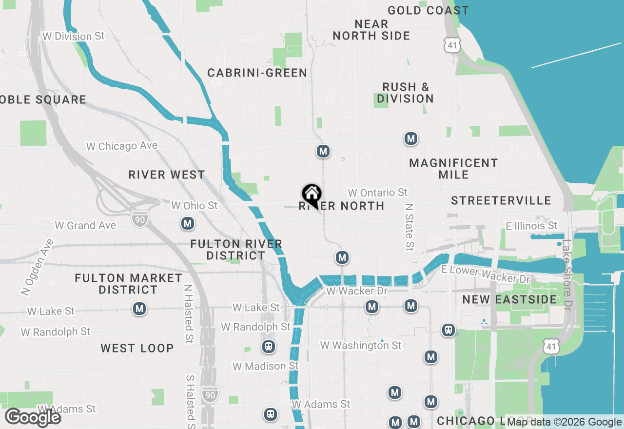Map of 330 W Grand Avenue #1107, Chicago, IL 60654