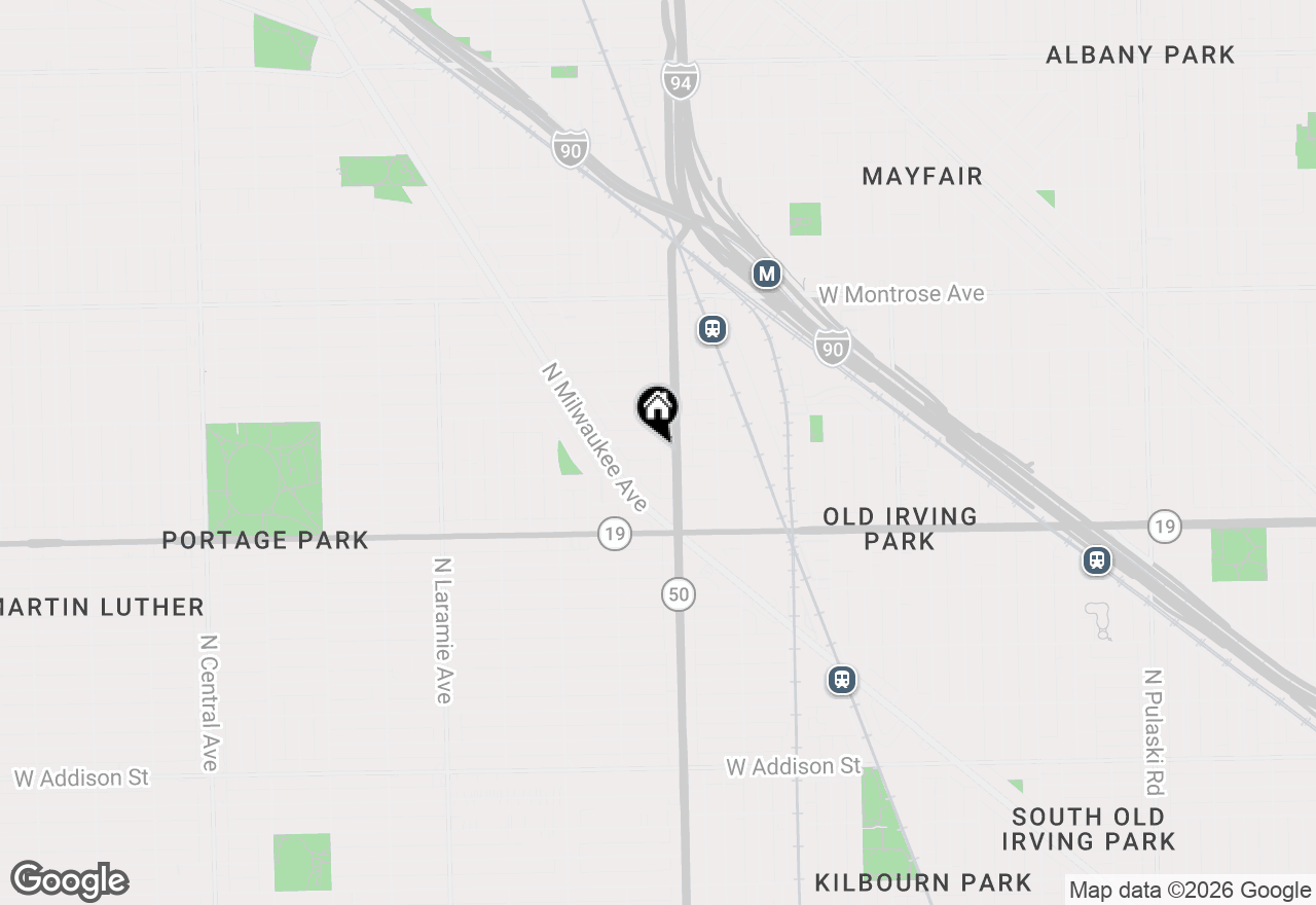 Map of 4815 W Warner Avenue, Chicago, IL 60641