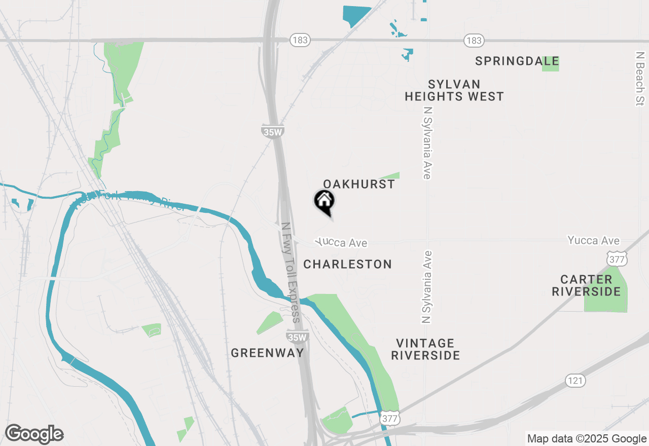 Map of 1329 Smilax Avenue, Fort Worth, TX 76111