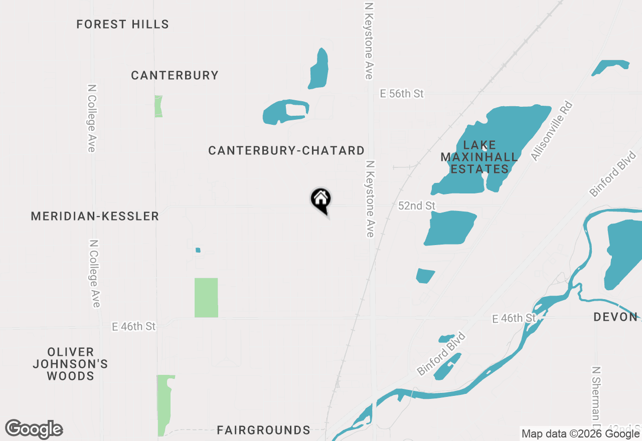 Map of 5155 Evanston Avenue, Indianapolis, IN 46205
