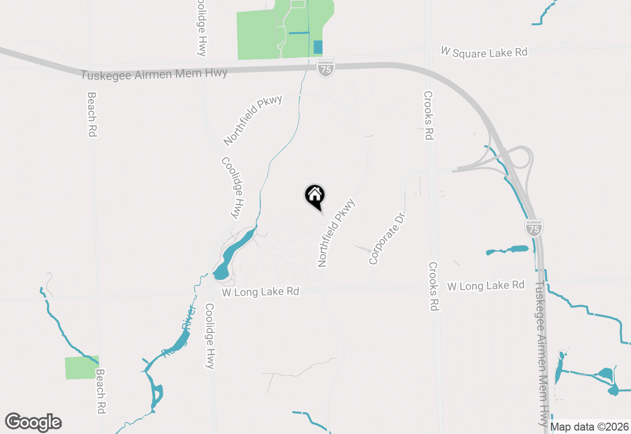 Map of 1504 Brentwood Drive #201, Troy, MI 48098