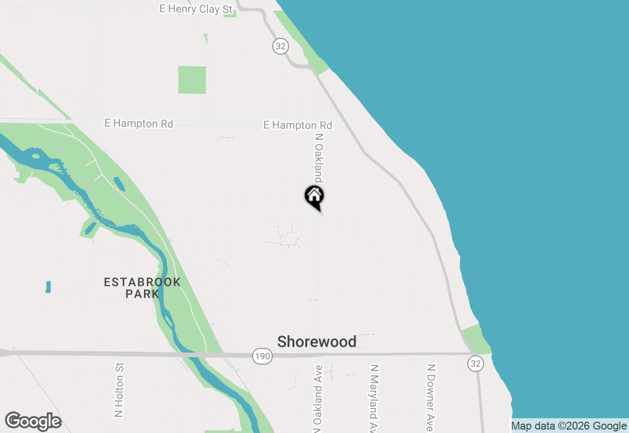 Map of 1717 E Kensington Blvd, Shorewood, WI 53211