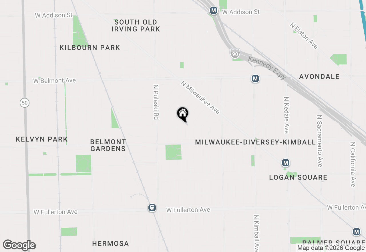 Map of 3820 W George Street, Chicago, IL 60618