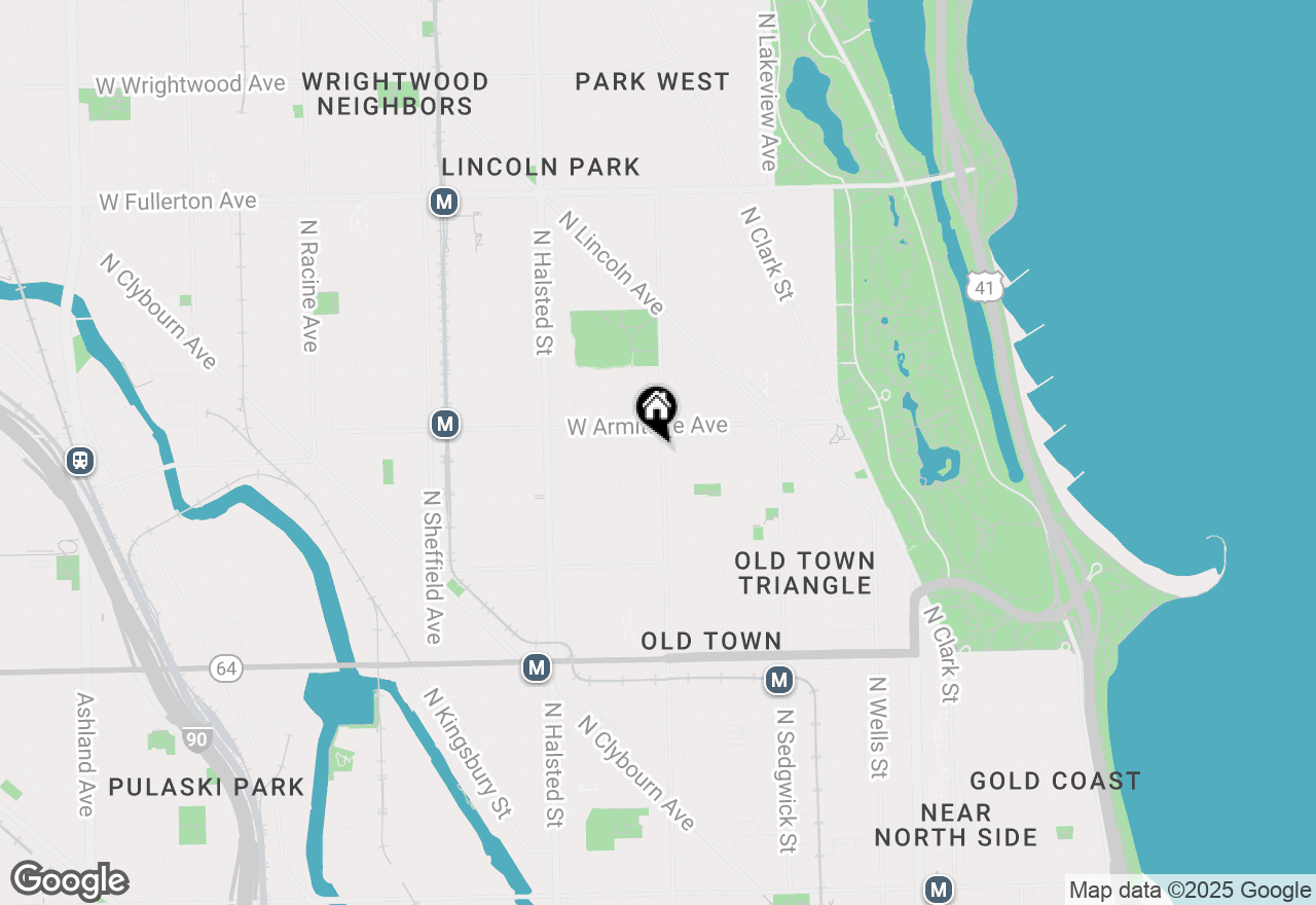 Map of 1936 N Larrabee Street, Chicago, IL 60614