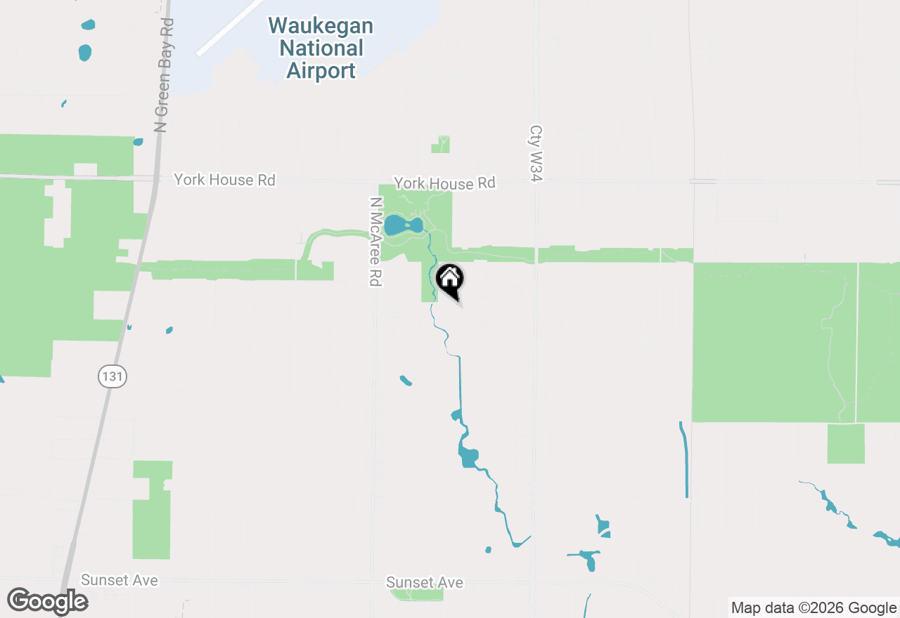 Map of 2211 N Bonnie Brook Lane, Waukegan, IL 60087