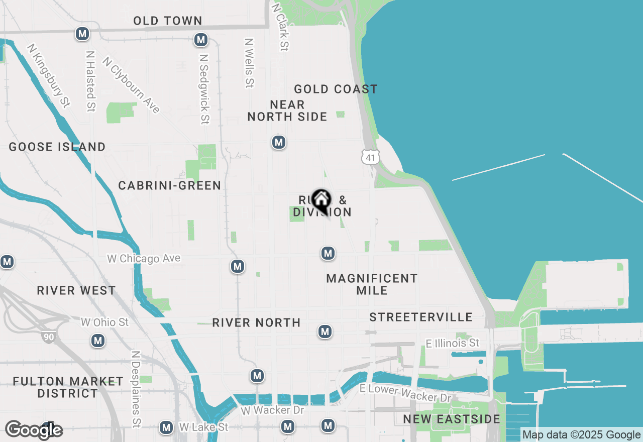 Map of 870 N State Street #1N, Chicago, IL 60610