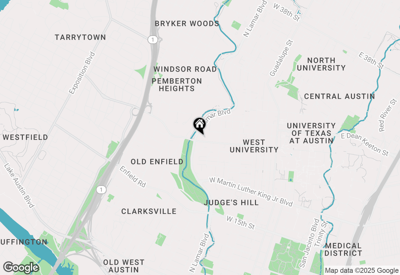 Map of 1302 W 24th St #C-105, Austin, TX 78705