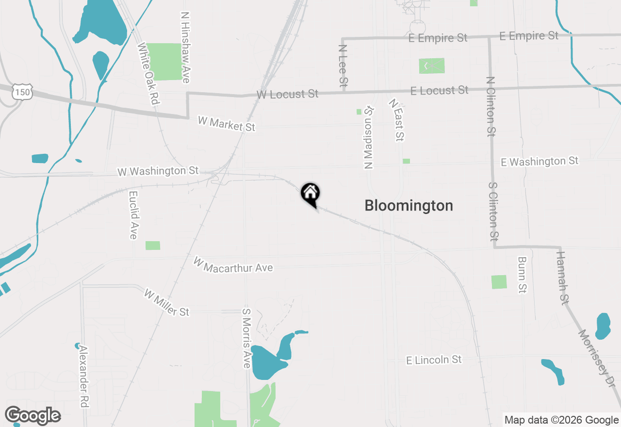Map of 308 Low Street, Bloomington, IL 61701