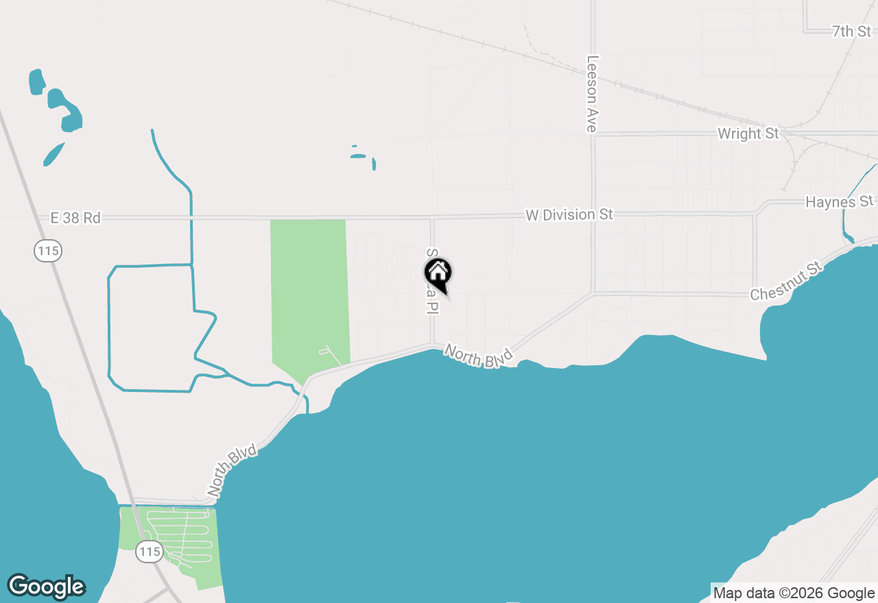 Map of 226 Seneca Place, Cadillac, MI 49601