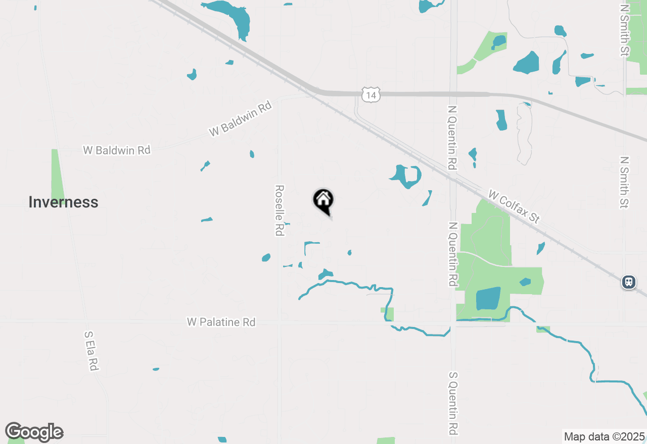 Map of 185 Barra Lane, Inverness, IL 60067