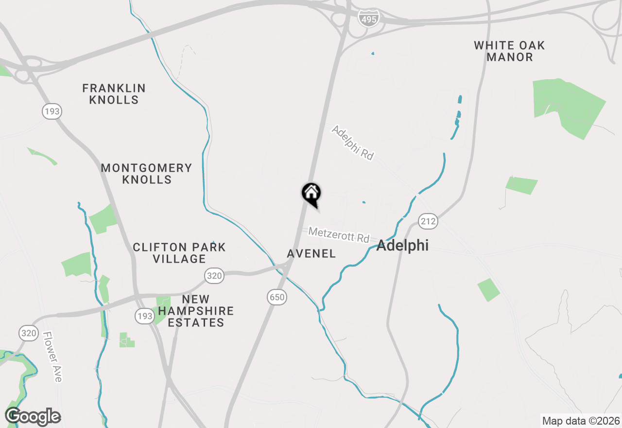 Map of 9205 New Hampshire Avenue #202, Silver Spring, MD 20903