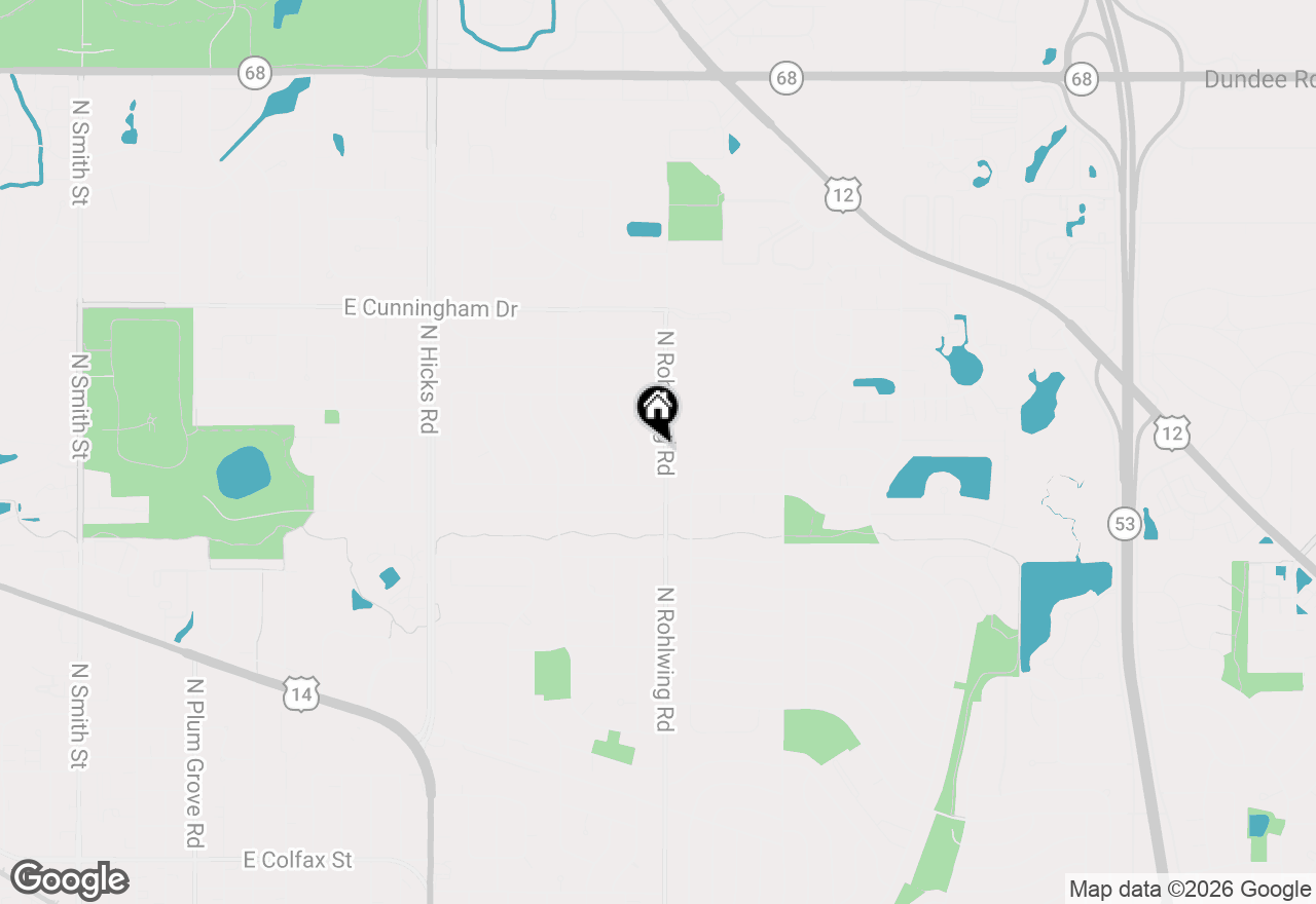 Map of 928 Rohlwing Road, Palatine, IL 60074