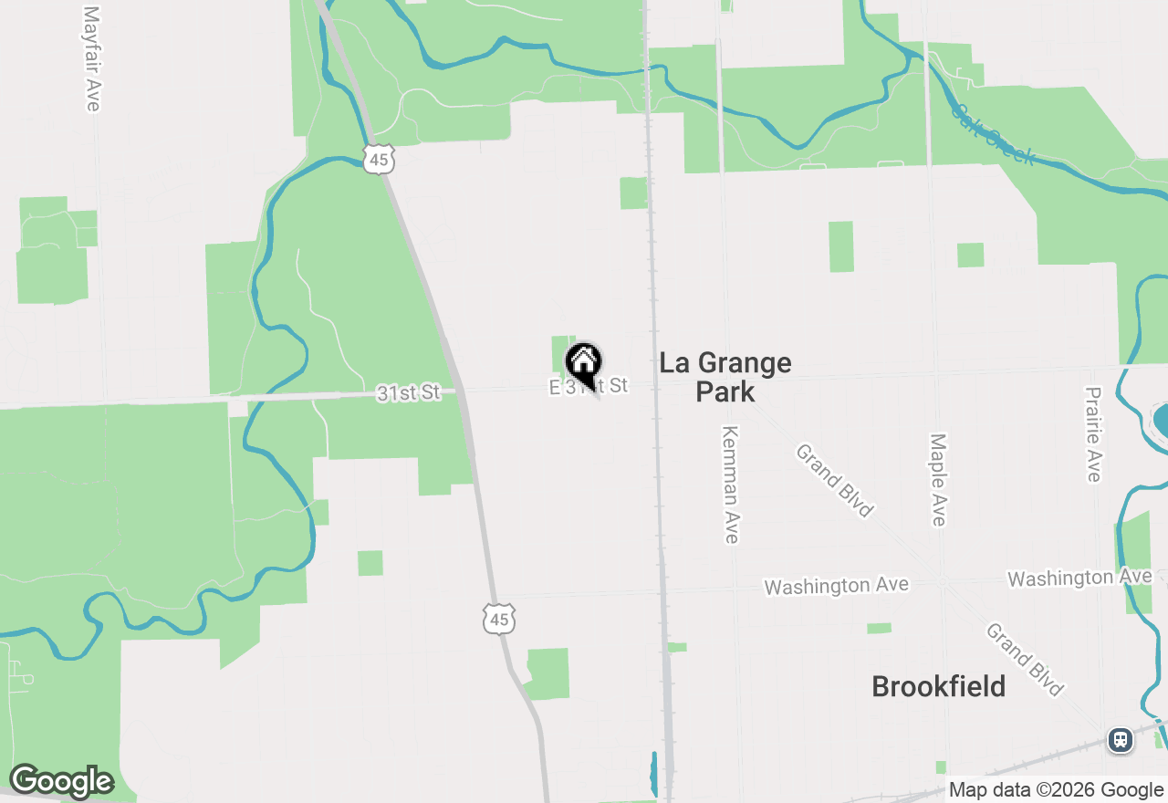 Map of 1034 Forest Road, La Grange Park, IL 60526