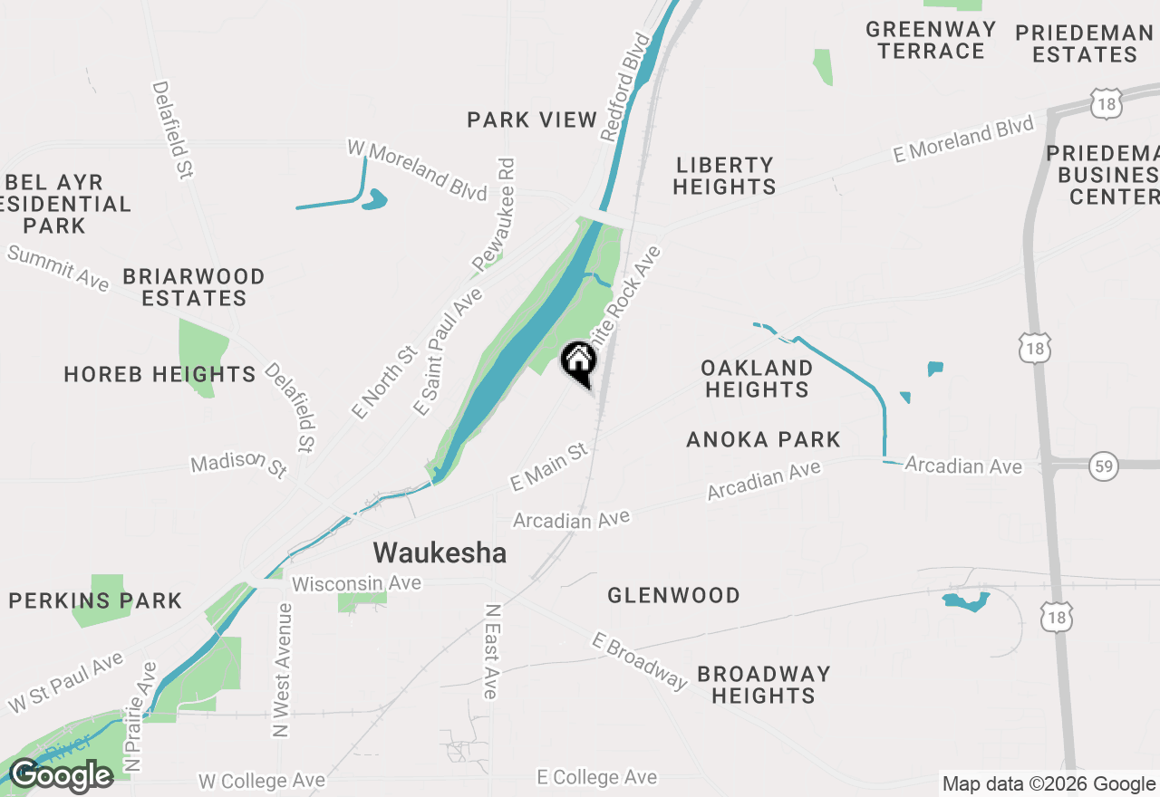 Map of 1139 White Rock Ave, Waukesha, WI 53186