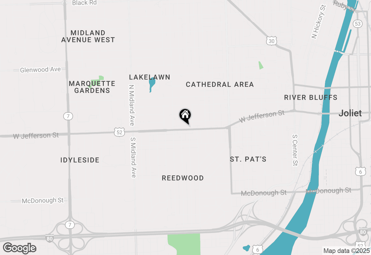 Map of 305 N Reed Street, Joliet, IL 60435
