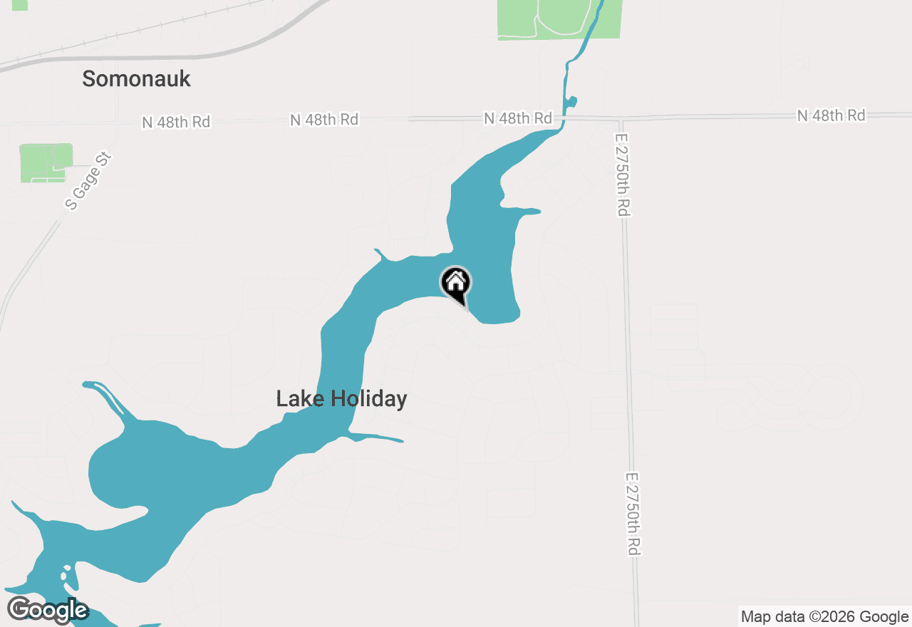 Map of 1549 Lake Holiday Drive, Sandwich, IL 60548
