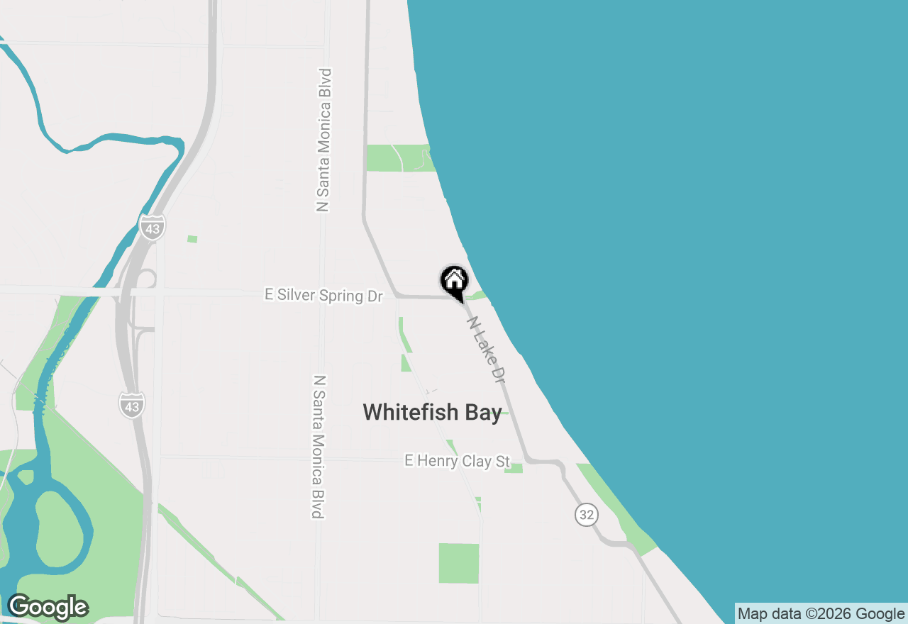 Map of 858 E Glen Ave, Whitefish Bay, WI 53217