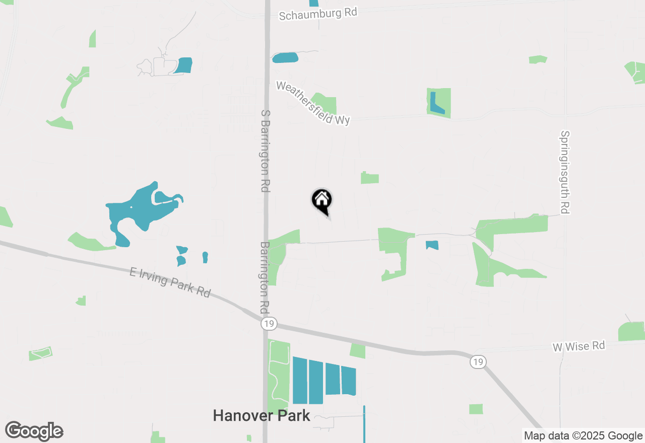 Map of 7837 Huntington Circle, Hanover Park, IL 60133