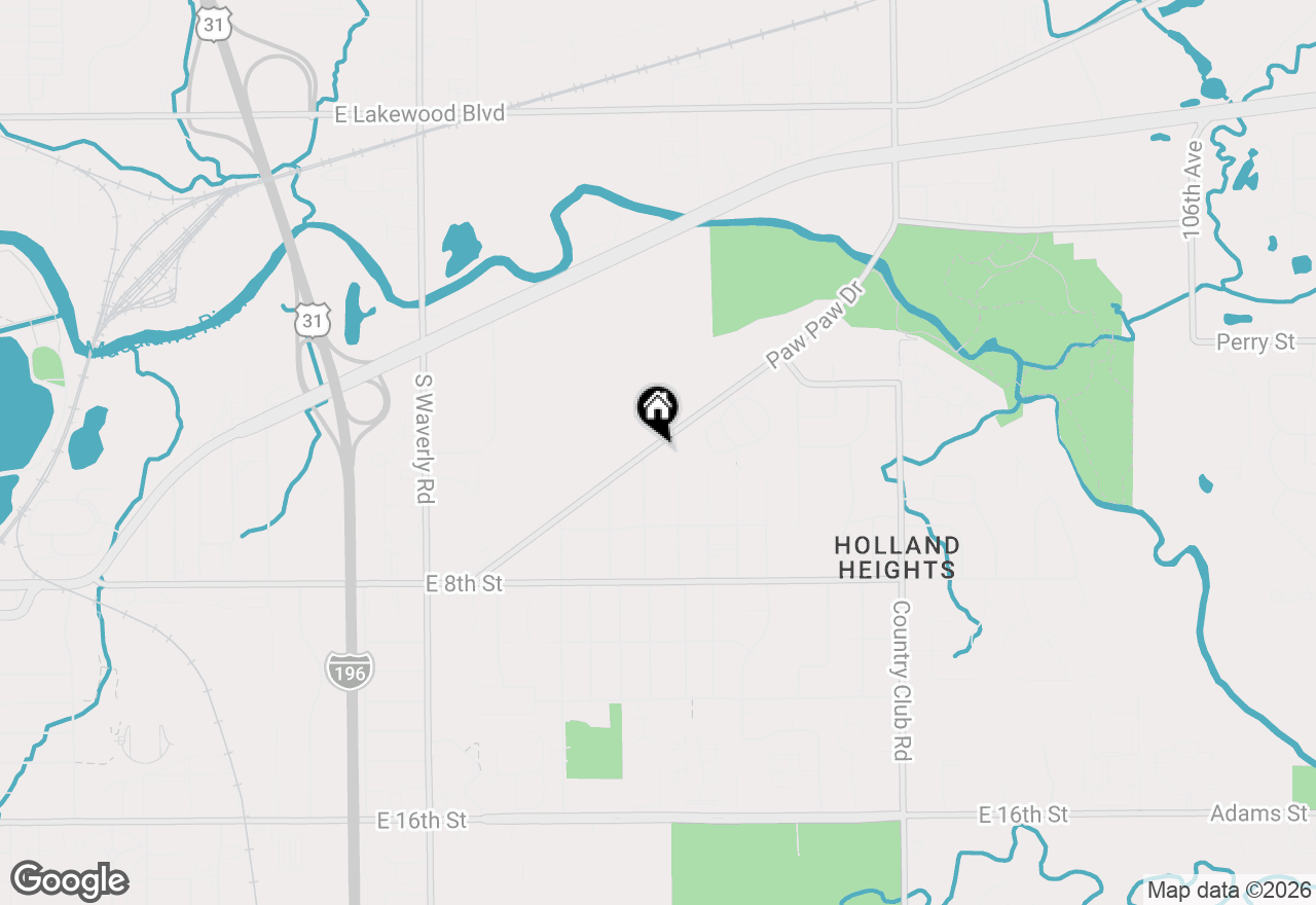 Map of 918 Paw Paw Drive, Holland, MI 49423