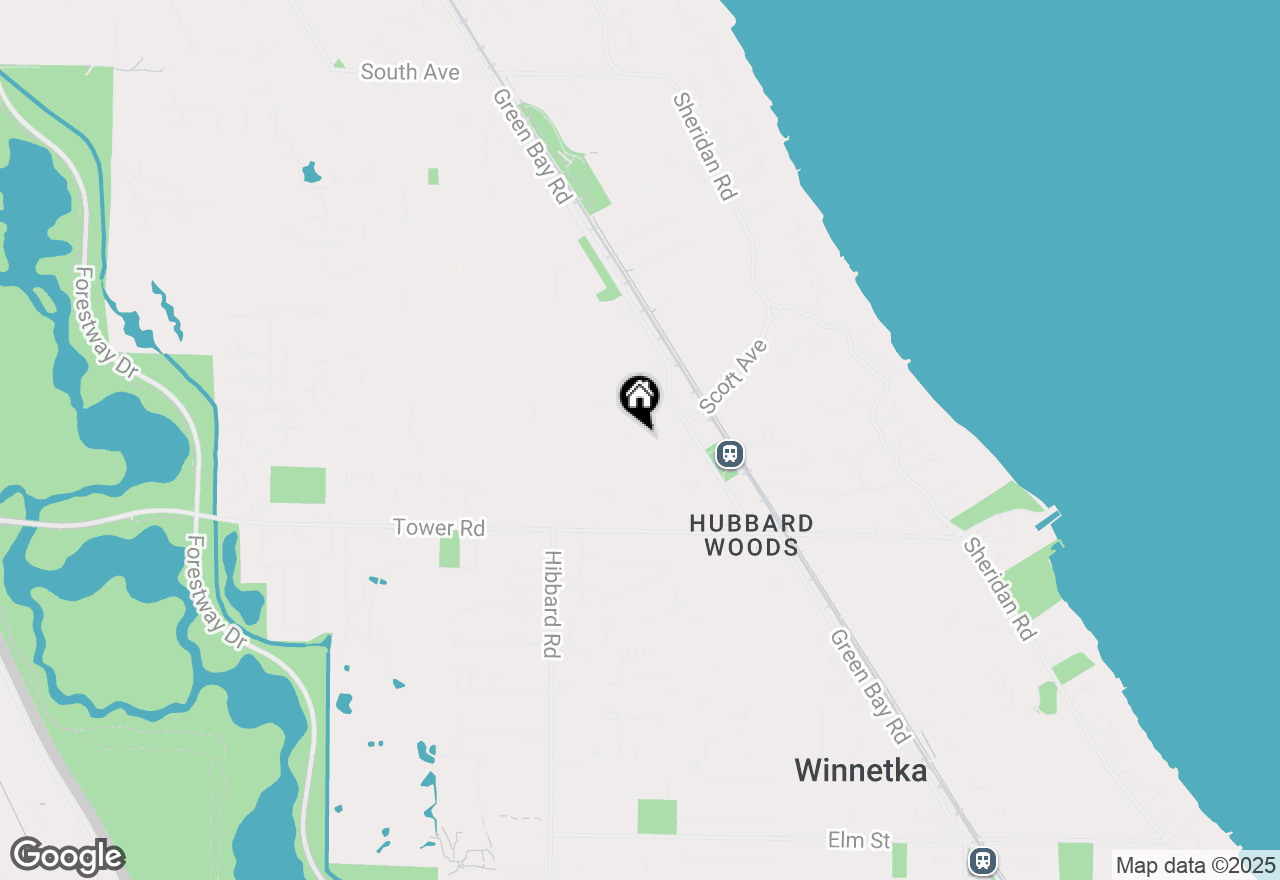 Map of 1162 Scott Avenue, Winnetka, IL 60093