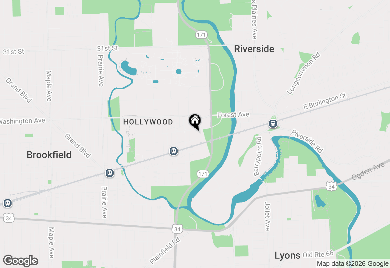 Map of 199 Parkview Road, Riverside, IL 60546