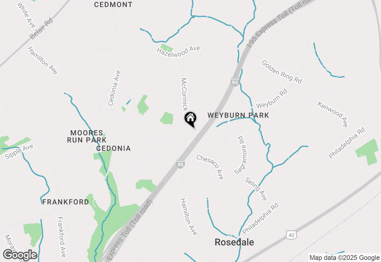 Map of 5217 Mccormick Avenue, Baltimore, MD 21206