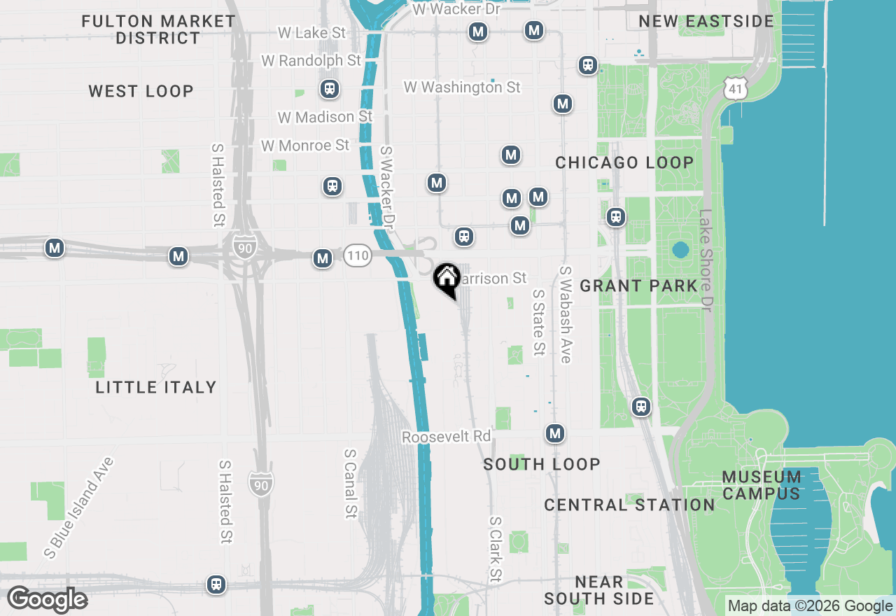 Map of 701 S Wells Street #2005, Chicago, IL 60607
