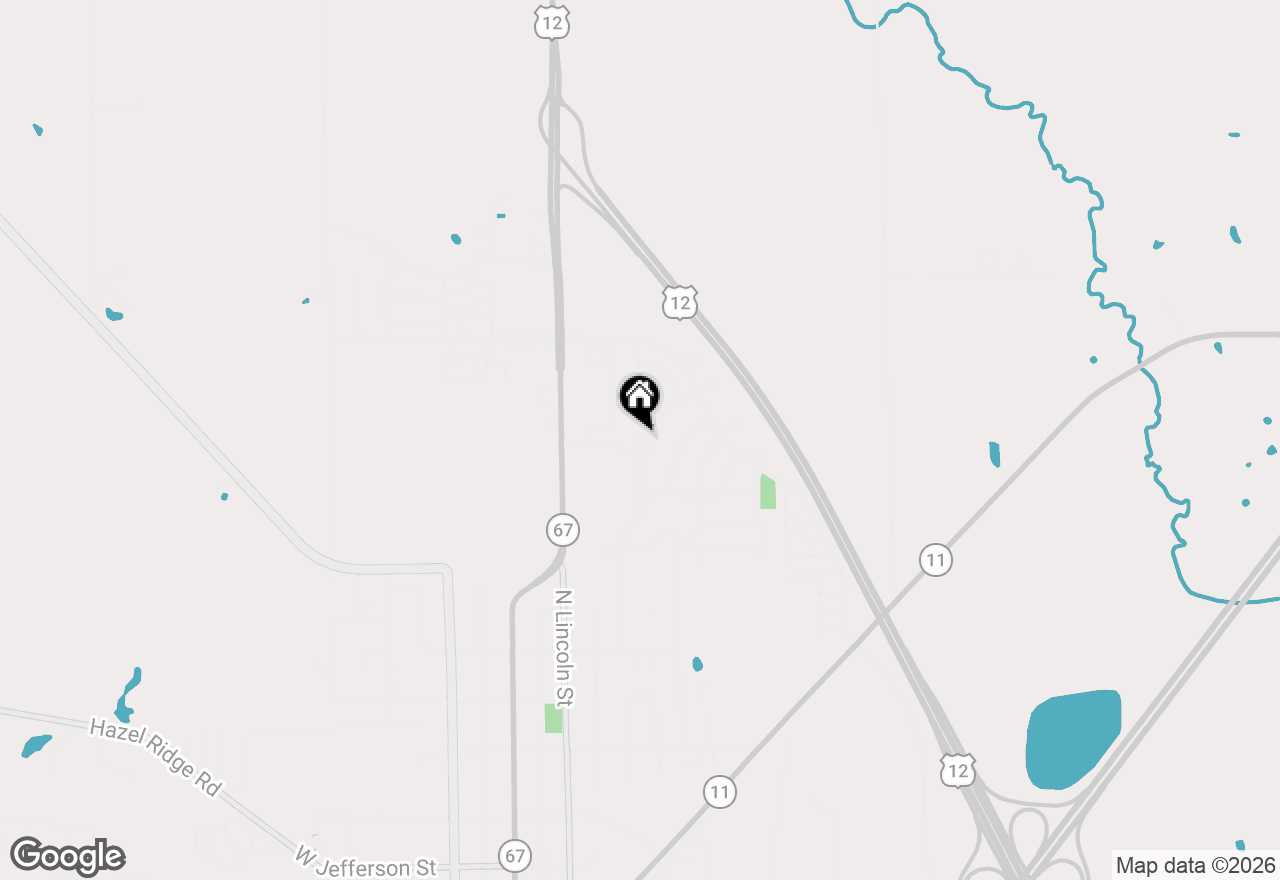 Map of 835 Sweetbriar Dr, Elkhorn, WI 53121