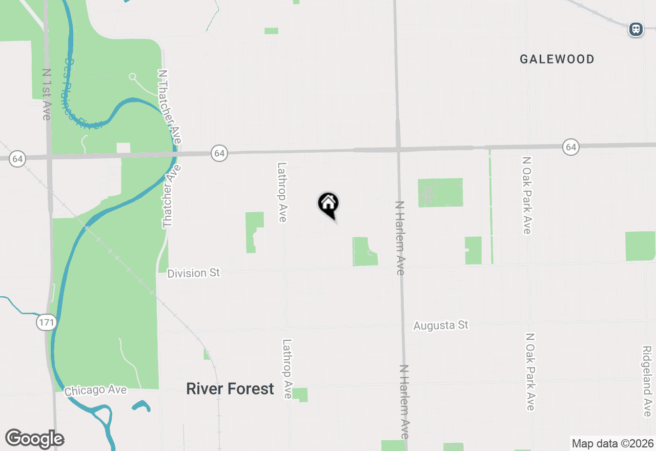 Map of 1321 Monroe Avenue, River Forest, IL 60305