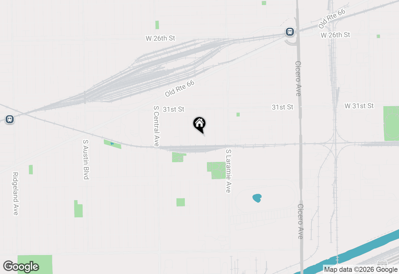 Map of 3228 S 53rd Court, Cicero, IL 60804