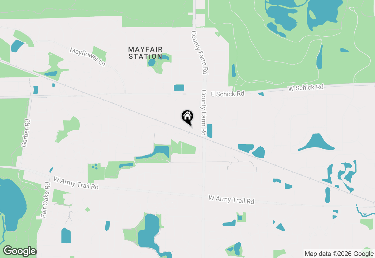 Map of 1849 Pastoral Lane, Hanover Park, IL 60133