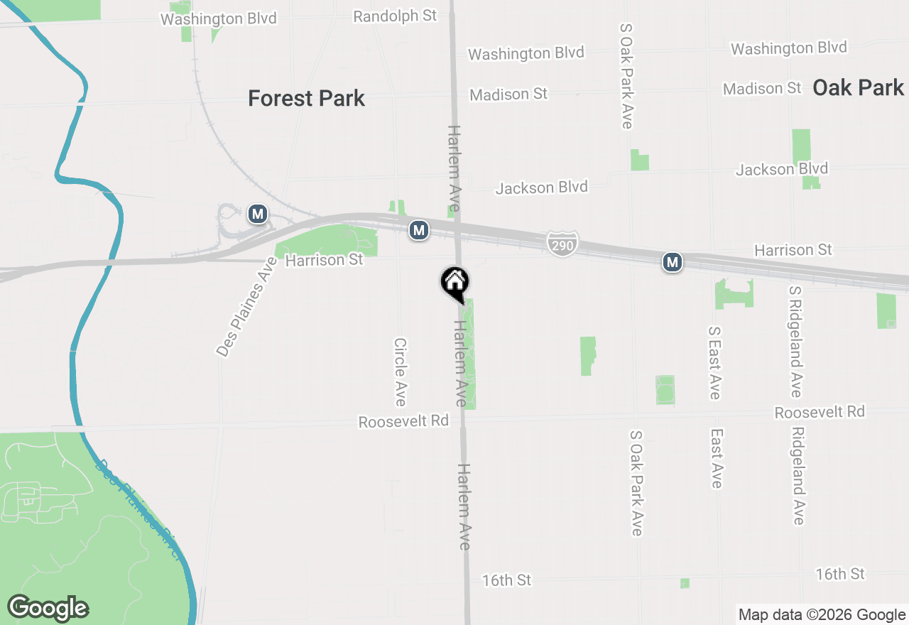 Map of 917 S Harlem Avenue, Forest Park, IL 60130