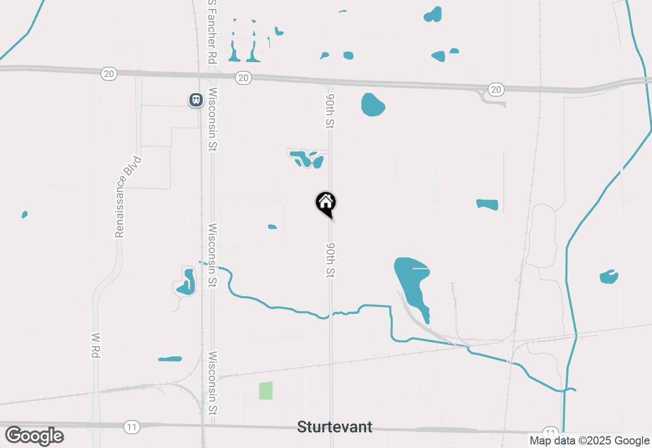 Map of 2040 90th St, Sturtevant, WI 53177