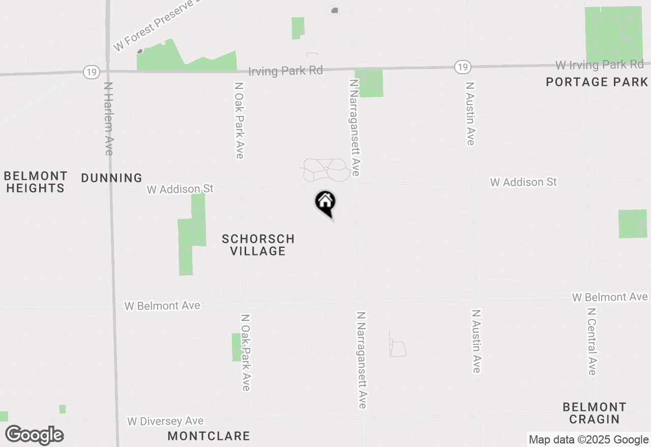 Map of 3440 N Natchez Avenue, Chicago, IL 60634