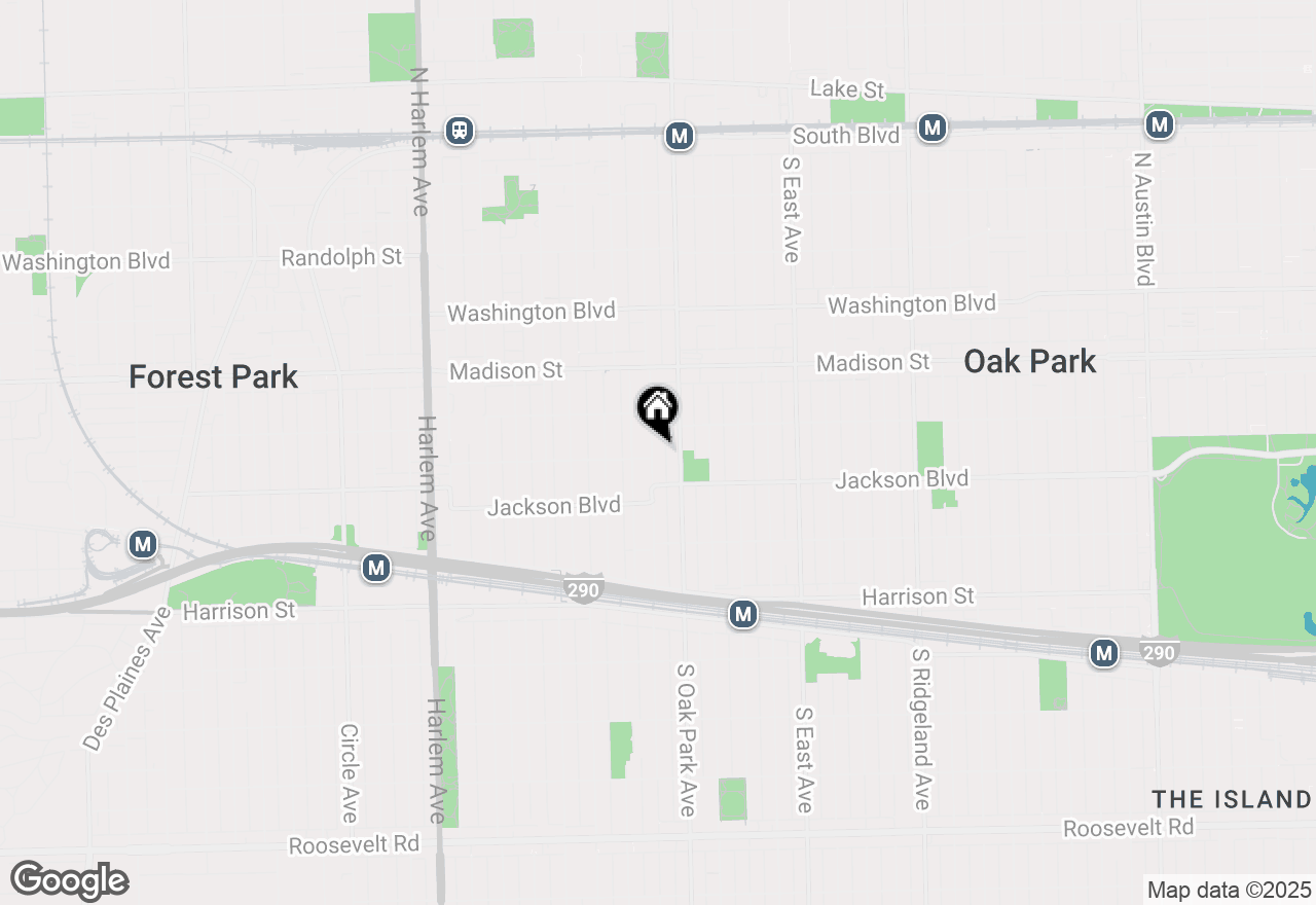 Map of 620 S Grove Avenue, Oak Park, IL 60304