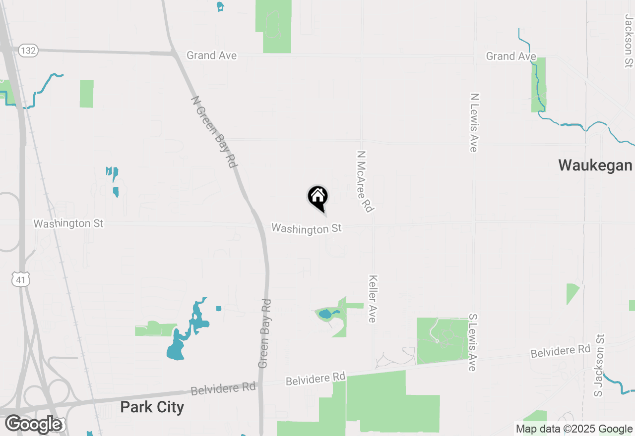 Map of 13 N Pioneer Road, Waukegan, IL 60085